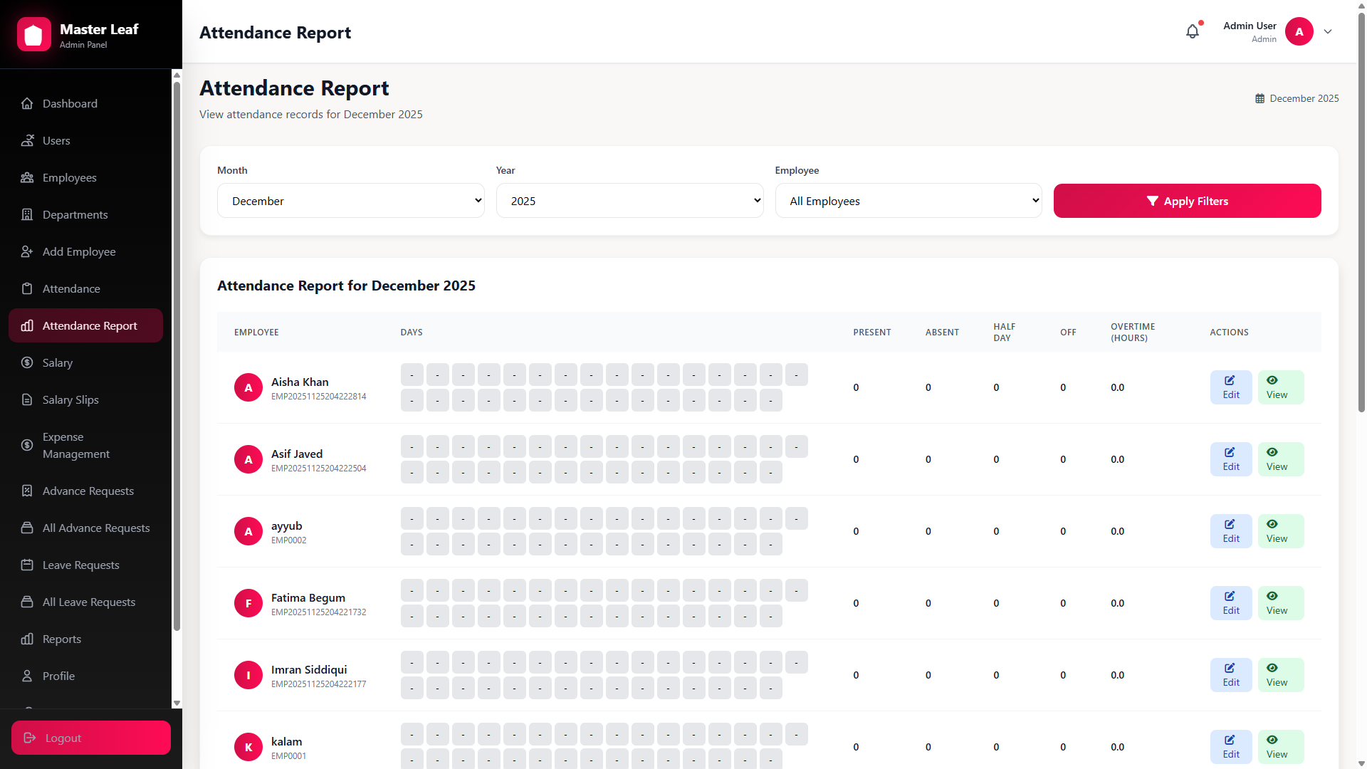 HRM Attendances Manage Your Team Efficiently